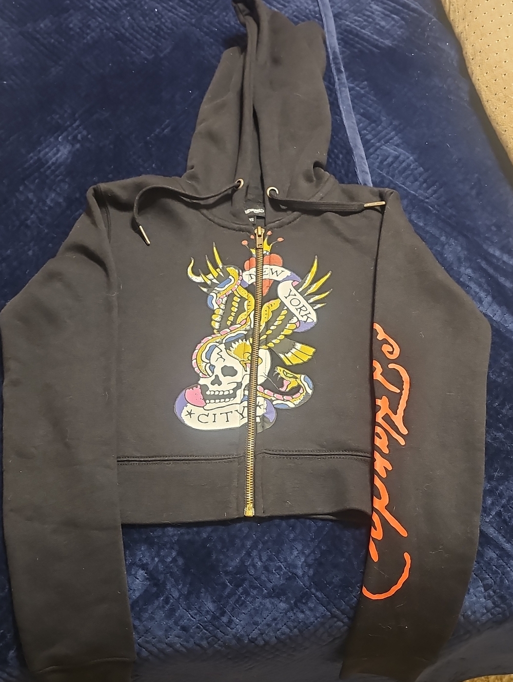 Ed Hardy Black Skull Jacket